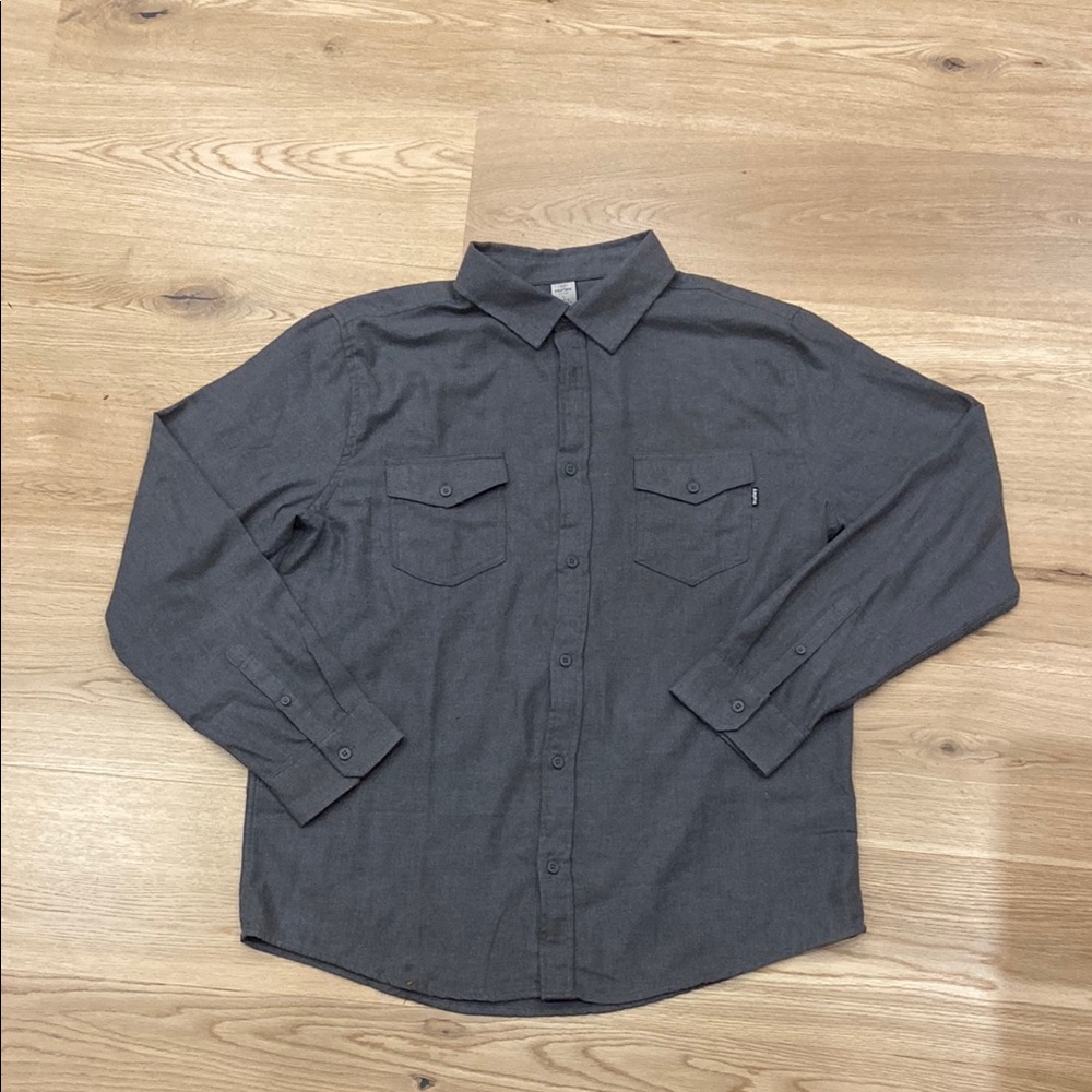 NWOT - Hurley Men’s Gray Button Down